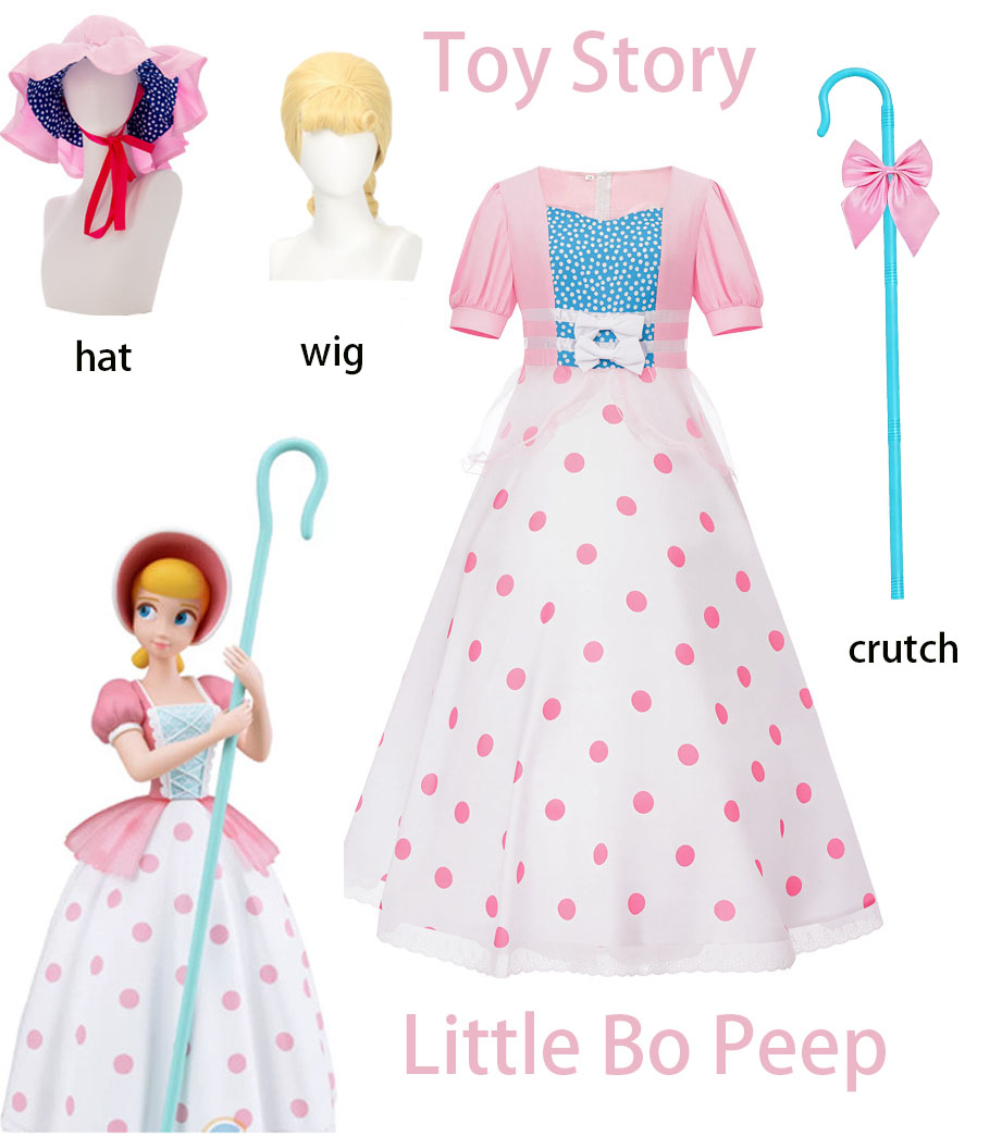 Philodendron Pink Princess - Toy Shepherd Girl cosplay kostuumset, roze