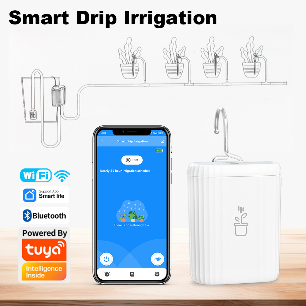 Plant Parent App - WiFi Intelligent waterbesparend irrigatiesysteem met timer,