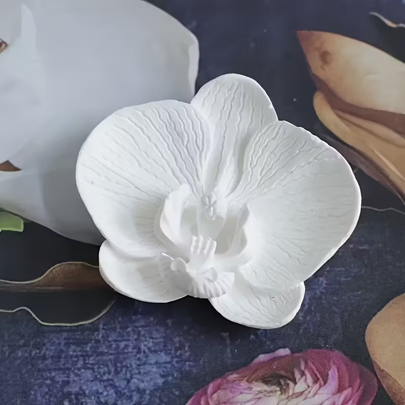 Orchid Phalaenopsis - 3D Vlinder Orchidee Siliconen Kaarsvorm Aromatherapie