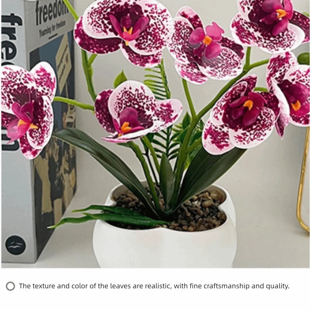 Orchid Phalaenopsis - Multi-Bloom Gesimuleerde Vlinderorchidee DIY Kunstbloemen Kunstplanten