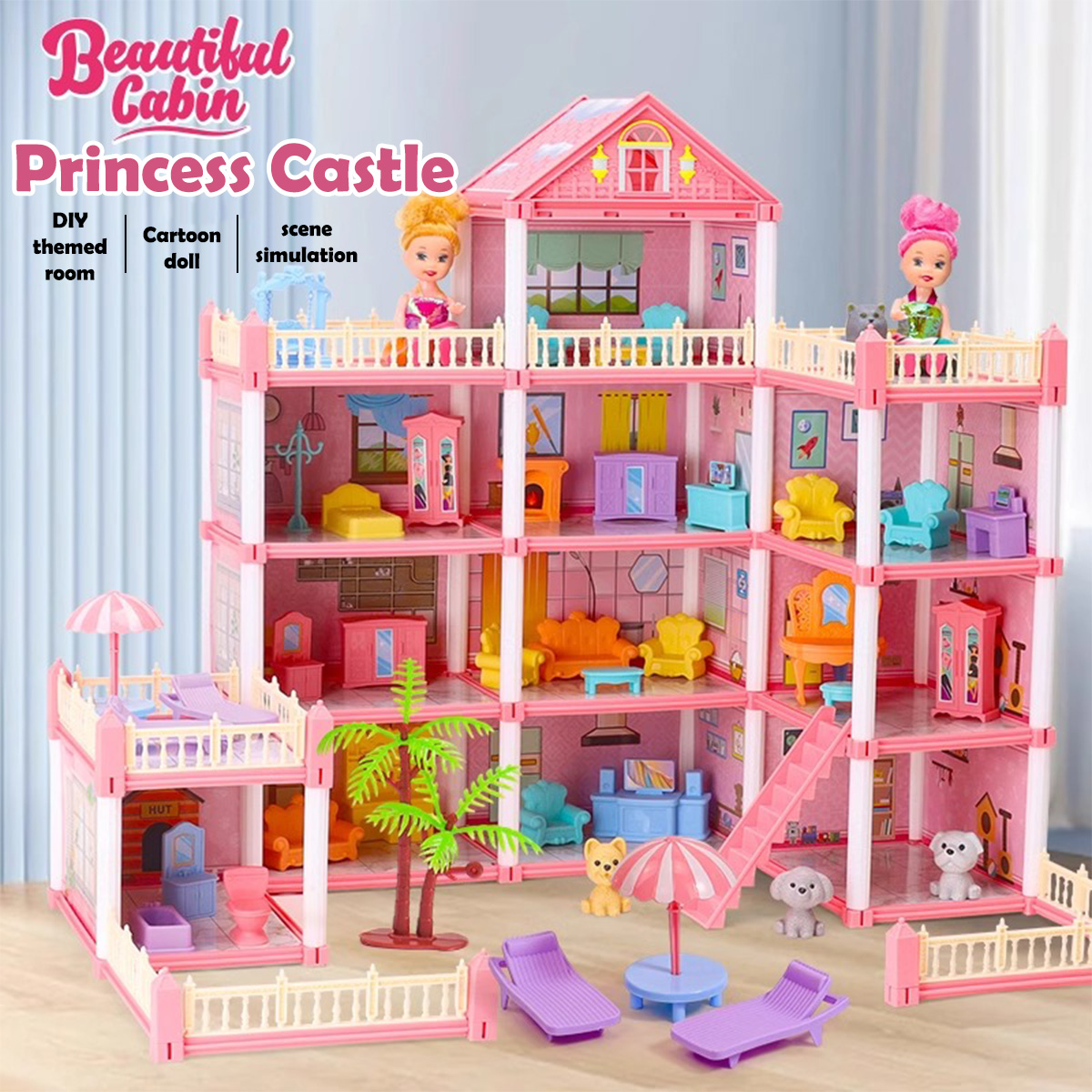 Meisjespoppenhuis Speelgoed 3D - Philodendron Pink Princess recensie en prijs