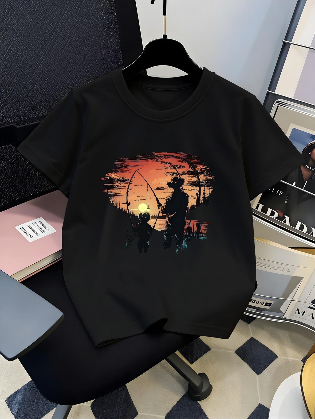 Vader Zoon Zonsondergang Visse - Plant Parent T Shirt recensie en prijs