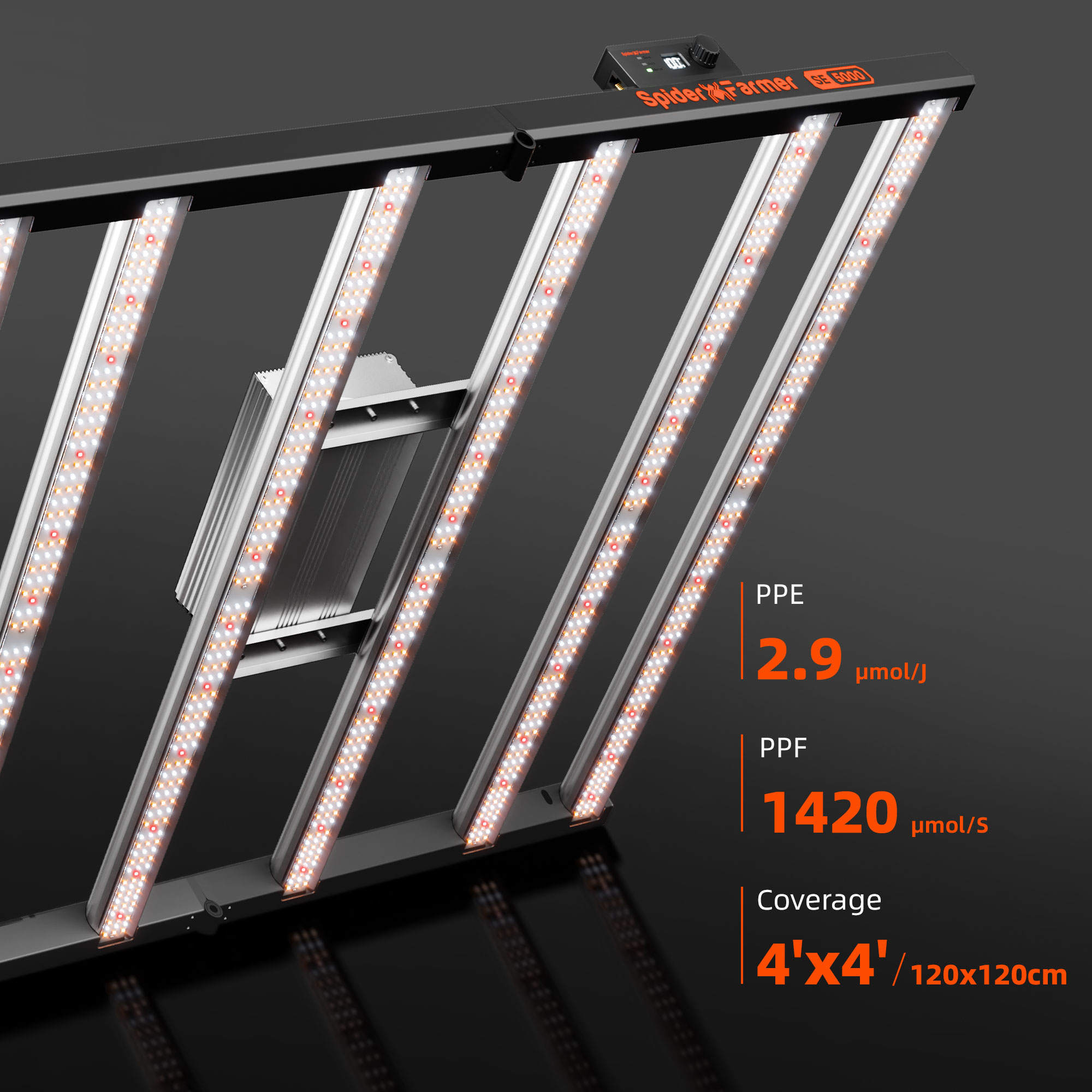 Spider Farmer SE5000 480W LED- - Plant Parent App recensie en prijs