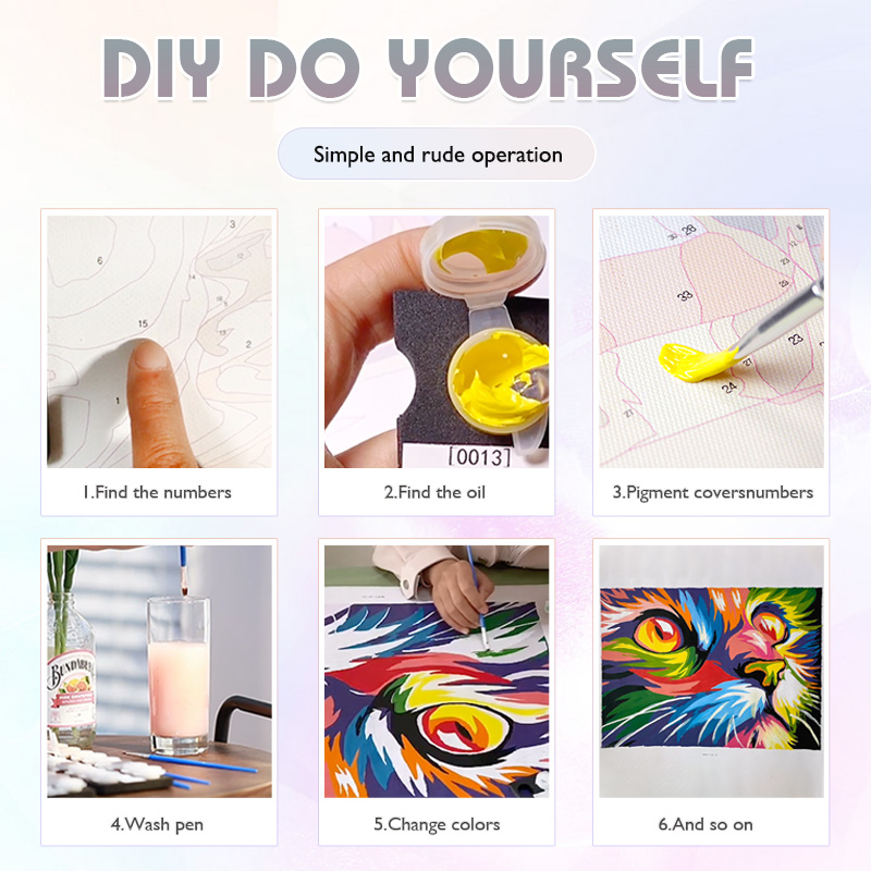 Digitale acrylverfset DIY paar - Orchid Phalaenopsis recensie en prijs