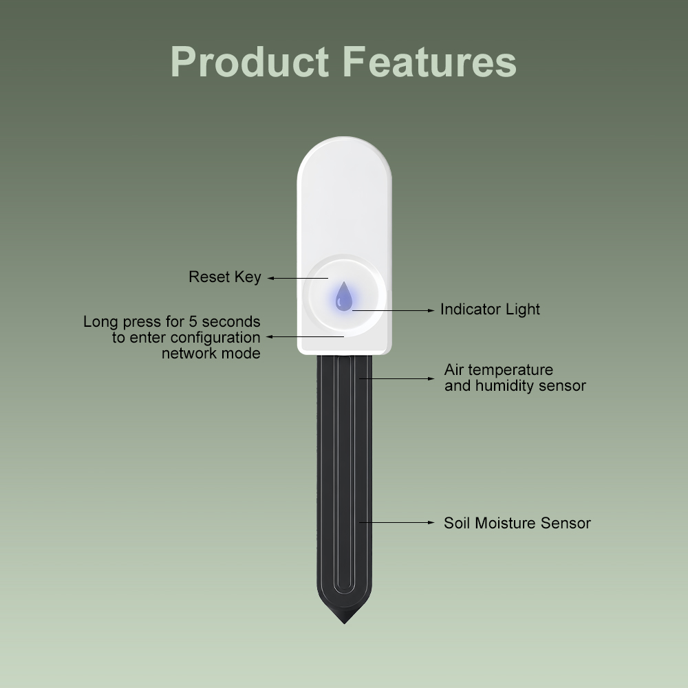 ZigBee 3.0 Bodemmonitor Sensor - Plant Parent App recensie en prijs